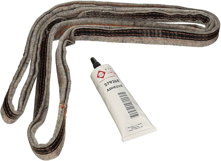 280114 Dryer front or rear drum seal with adhesive Whirlpool