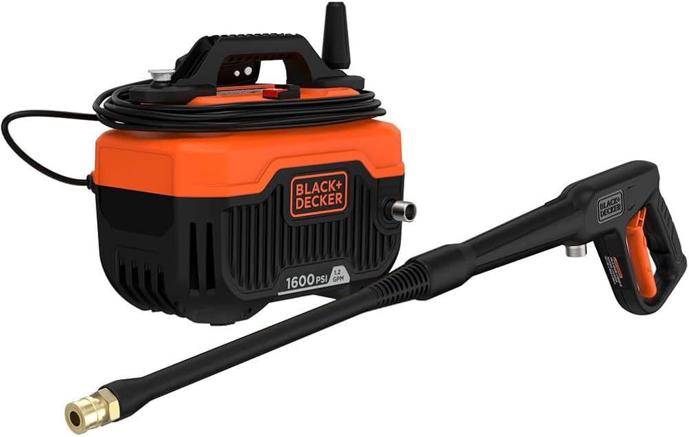 BEPW1600 Electric cold water pressure washer Black + Decker