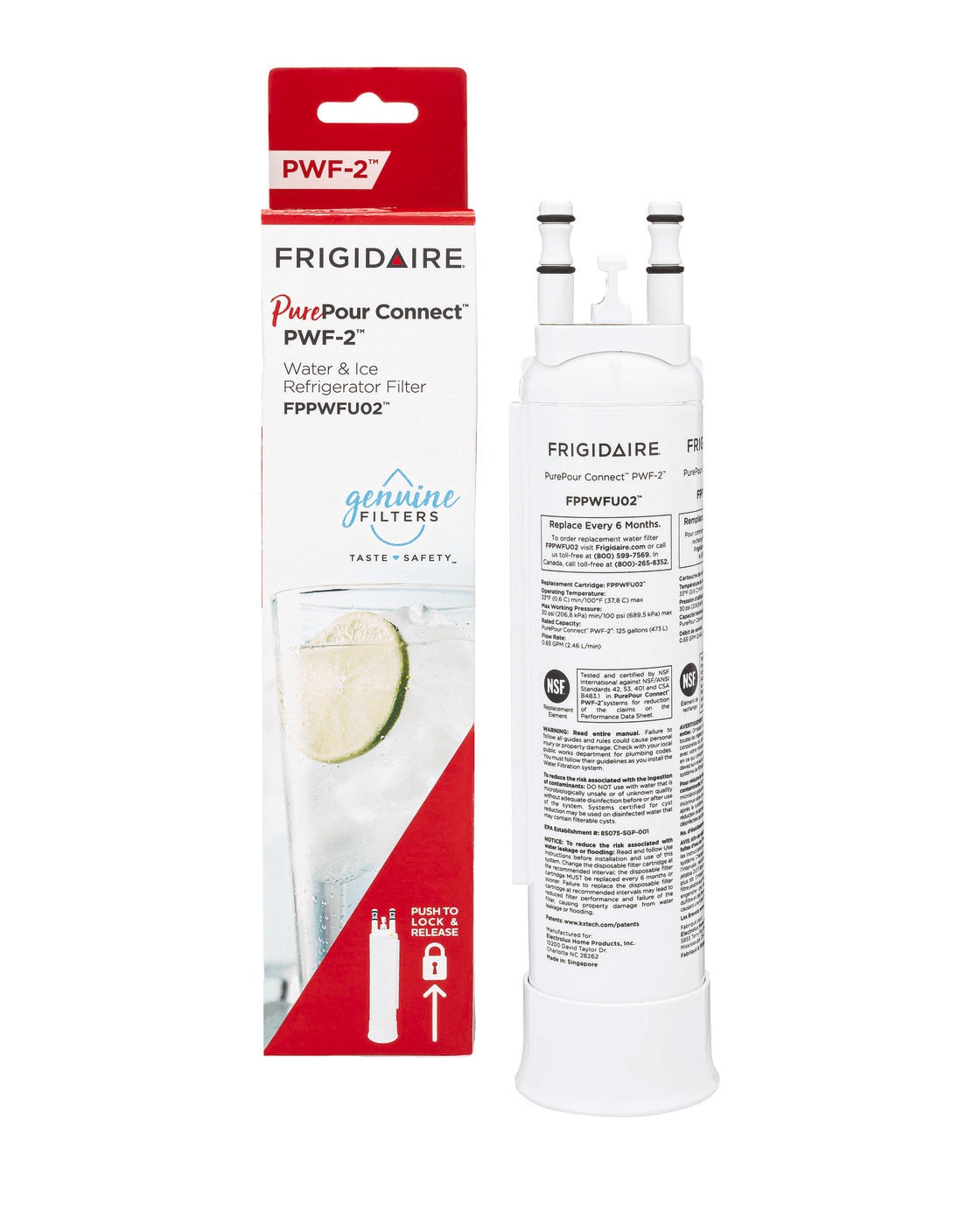 FPPWFU02 Refrigerator water filter Frigidaire