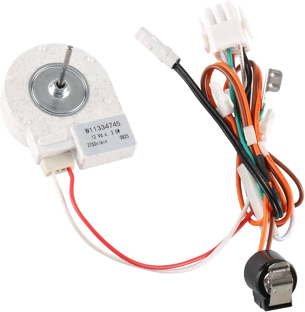 X0048VC5ZV Refrigerator evaporator fan motor & harness assembly replacement