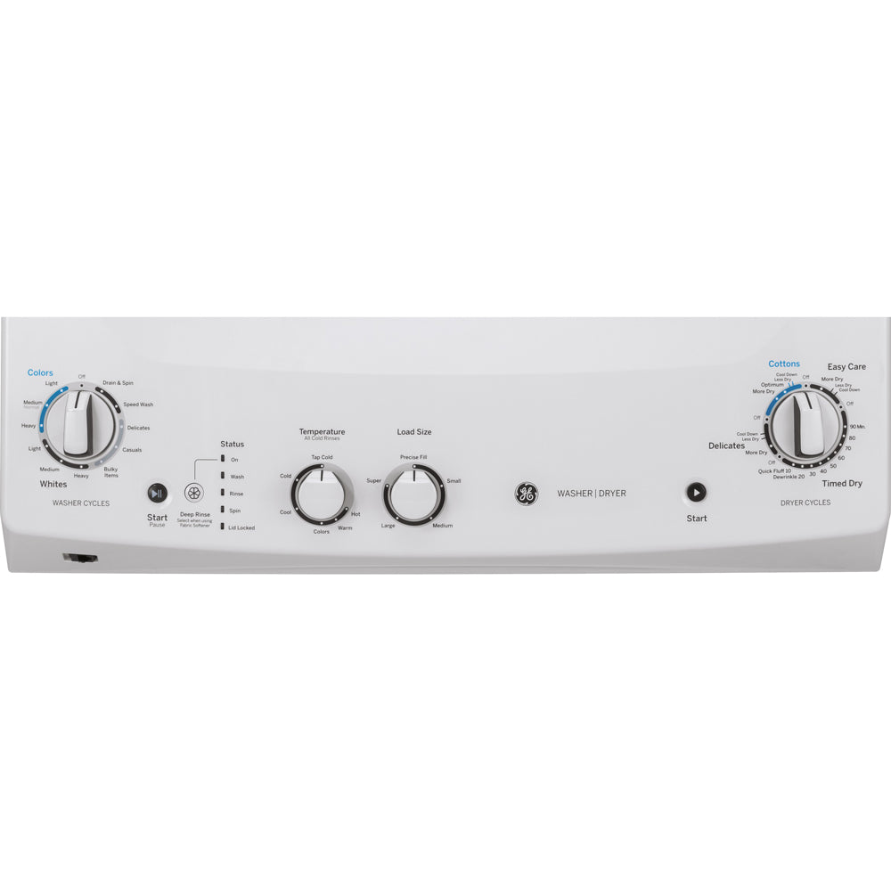 GUD27ESSMWW Combo lavadora y secadora electrica 27" General Electric
