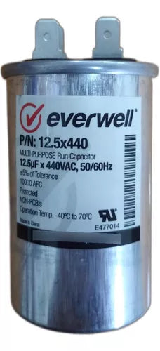 12.5MFD Run capacitor Everwell