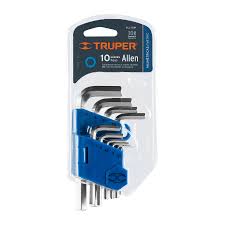 15536 Set of 10 Truper 15536 millimetric allen keys