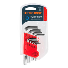 Load image into Gallery viewer, 15539 Set of 10 Truper standard allen keys
