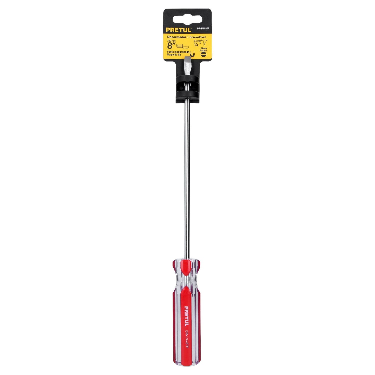 21460 Flat screwdriver 1/4 x 8" PVC handle