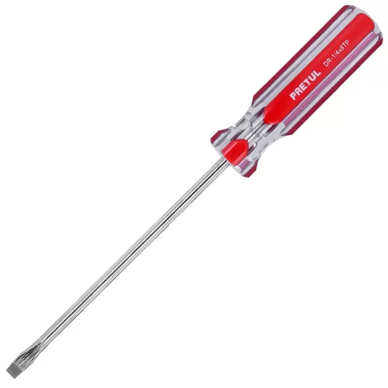 21462 Flat screwdriver 1/4 x 6" PVC handle Pretul