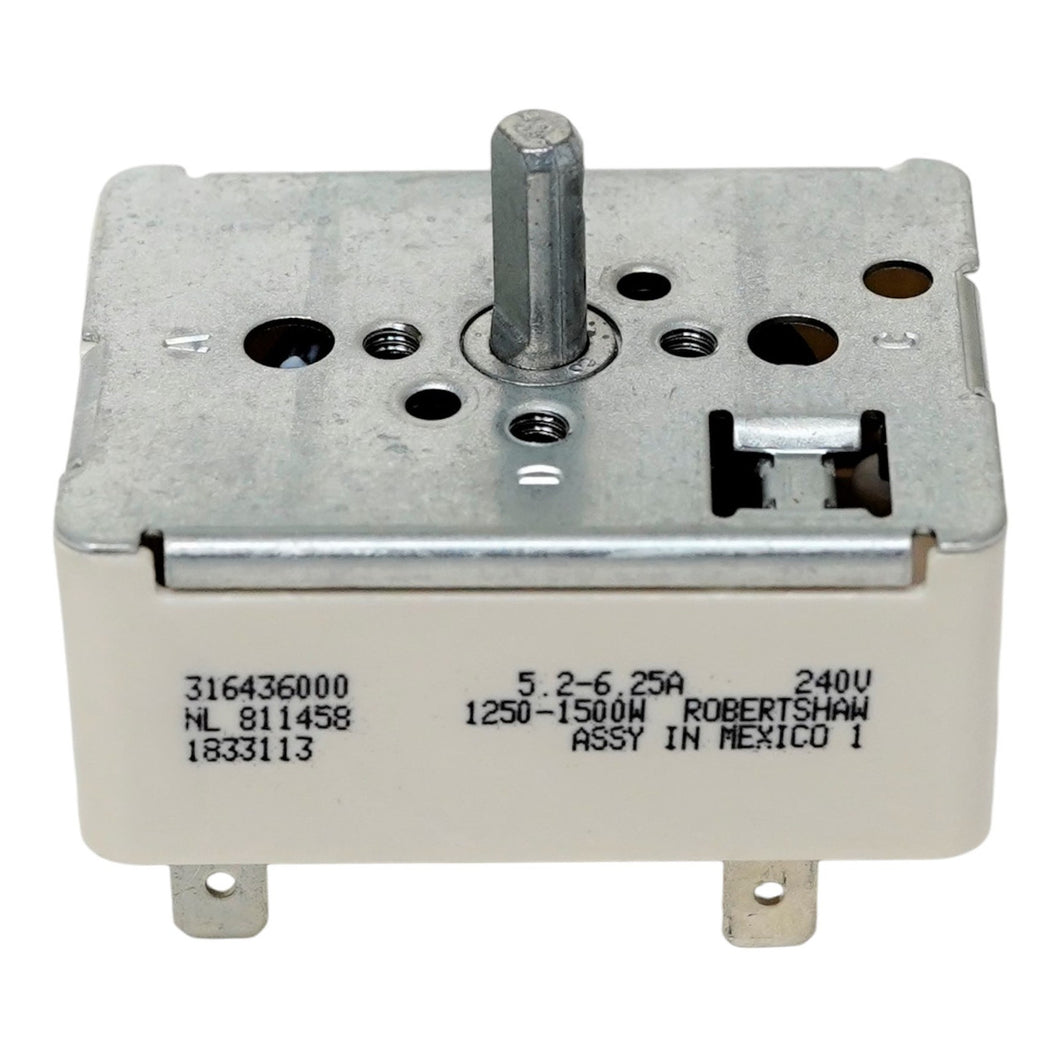 316436000 Range infinite switch surface burner Frigidaire