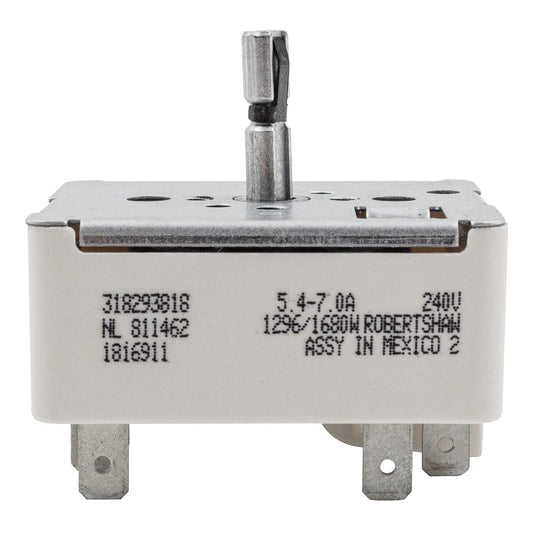 318293818 Range surface burner element switch Frigidaire