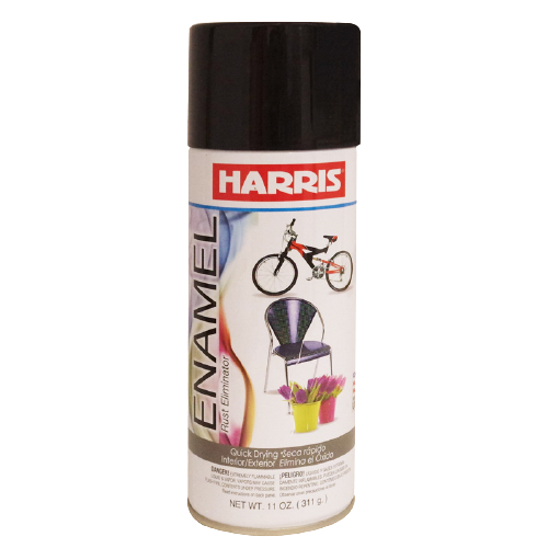 38114 Gloss black spray enamel Harris