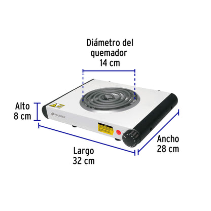 48126 Estufa Electrica Sencilla Volteck