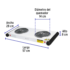 48127 - Estufa Eléctrica Doble Voltek