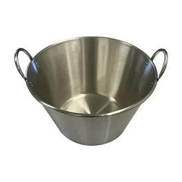 95521 Silver stainless steel boiler fryer wok