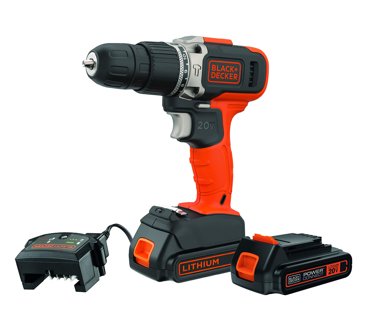 BCD704C1 Cordless hammer drill Black + Decker