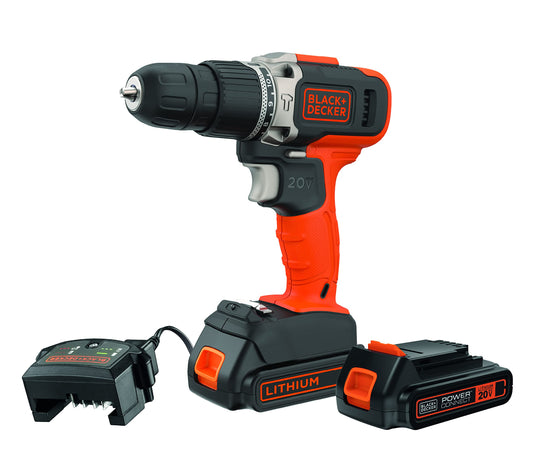 BCD704C1 Cordless hammer drill Black + Decker
