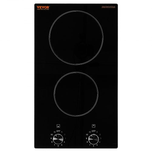 LT2V-31 Tope Electrico 12" En Ceramica 2 Hornillas Vevor