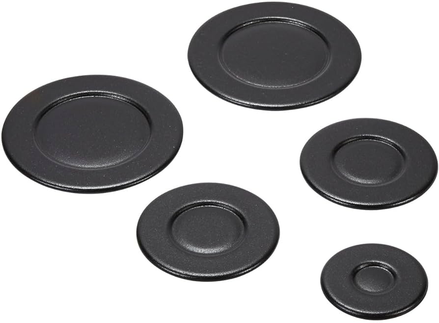 Stove surface burner cap kit Whirlpool / Kit de tapas para quemadores de superficie de estufa Whirlpool