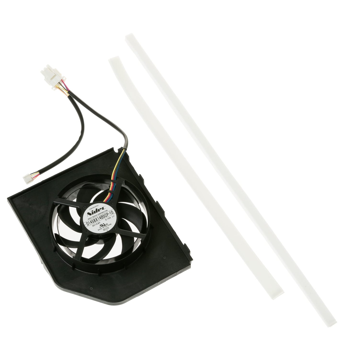 WR60X23363 Refrigerator condenser fan motor and gasket assembly General Electric