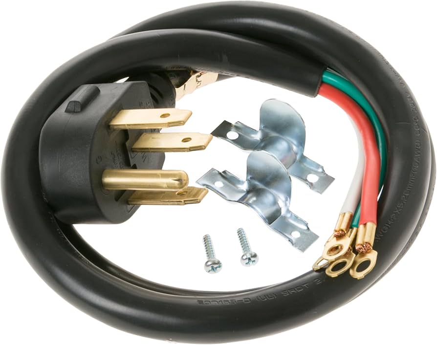 WX09X10035 Range power cord 4ft, 4 Wire, 40A