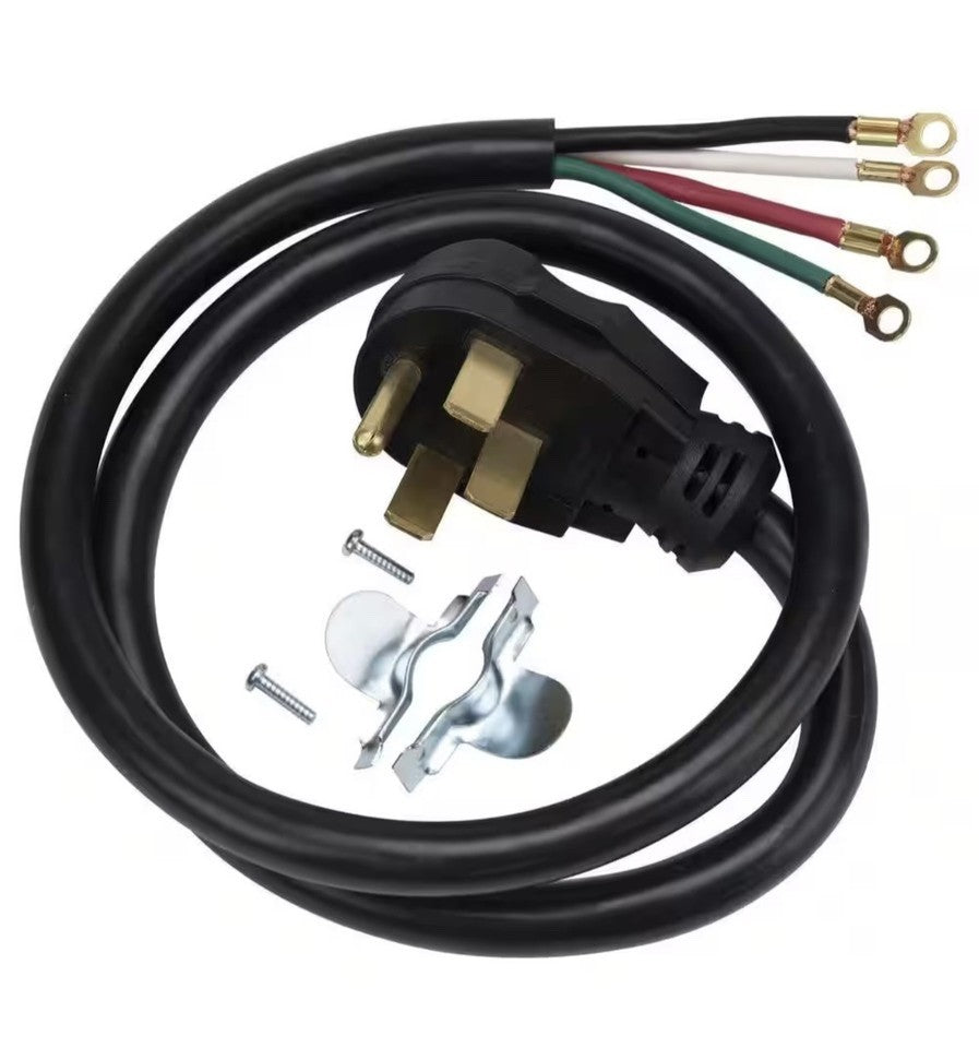 WX09X10035 Range power cord 4ft, 4 Wire, 40A