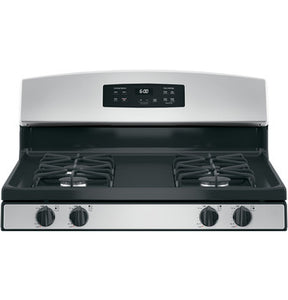 Estufa de gas 30" General Electric  negra/ stainless steel