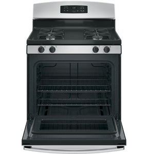 Estufa de gas 30" General Electric  negra/ stainless steel