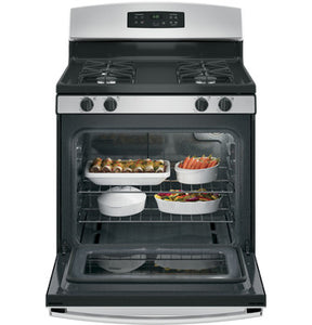 Estufa de gas 30" General Electric  negra/ stainless steel