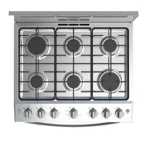 Estufa de gas 30" Whirlpool 6 quemadores