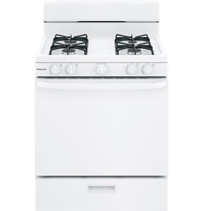 Estufa de gas 30" Hotpoint Blanca 4 quemadores