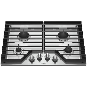 30-Inch Gas Cooktop Stainless Steel Whirlpool