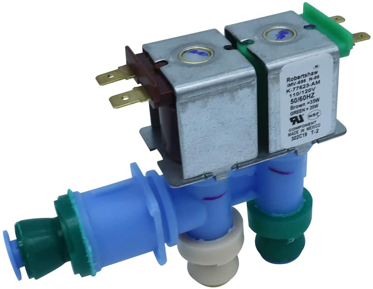 WPW10312696 Refrigerator dual water inlet valve Whirlpool