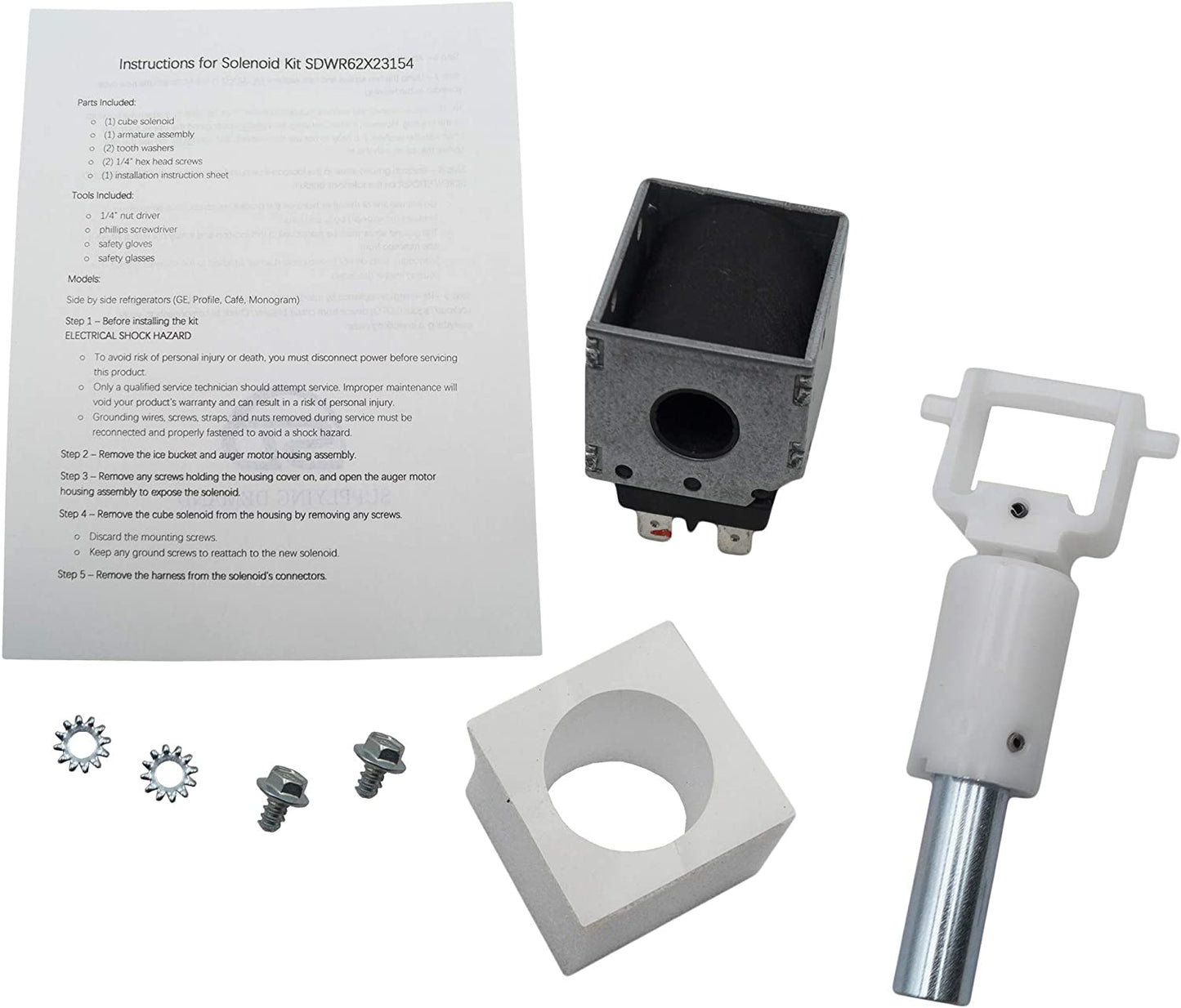 WR62X23154 Refrigerator ice solenoid kit General Electric