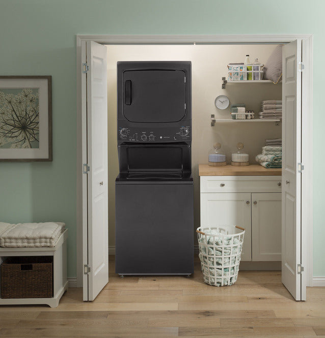 GUD27ESPMDG / Combo lavadora y secadora electrica 27" General Electric nuevo con "Damage"