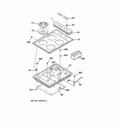 WB31K5037R Burner drip bowl replacement